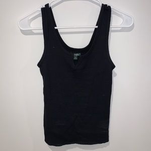 Black tank top